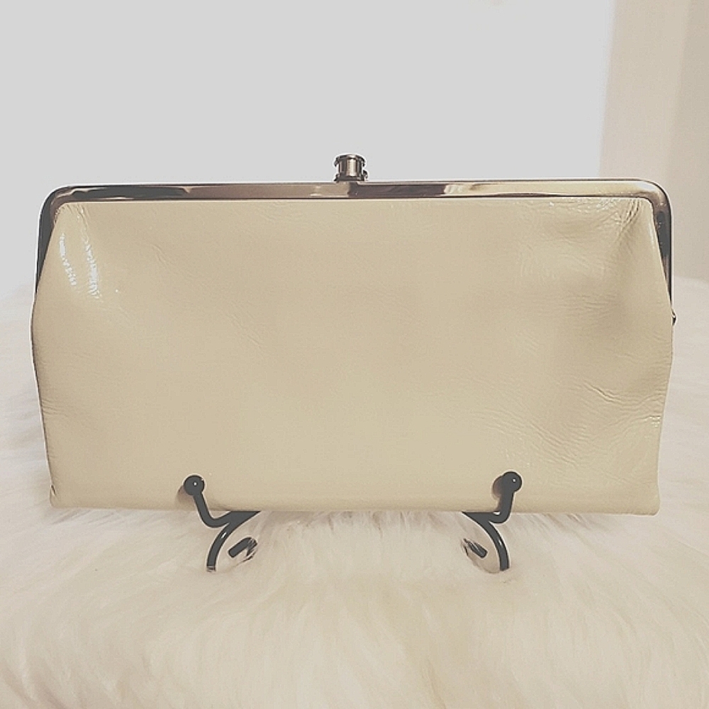 HOBO Int'l Vintage Ivory Genuine Patent Leather 'Lauren' Wallet/Clutch
